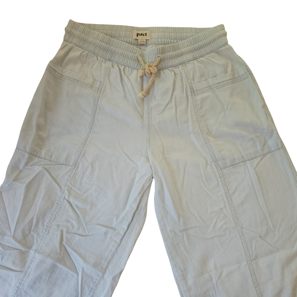 Pact Light Blue Organic Cotton Pants